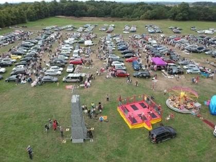 Aerial view of the busy Knutsford Scouts car boot sale and family fun day on Knutsford Heath. Supplied to Knutsford Guardian. Source: https://www.knutsfordguardian.co.uk/resources/images/19911242.jpg?type=mds-article-962