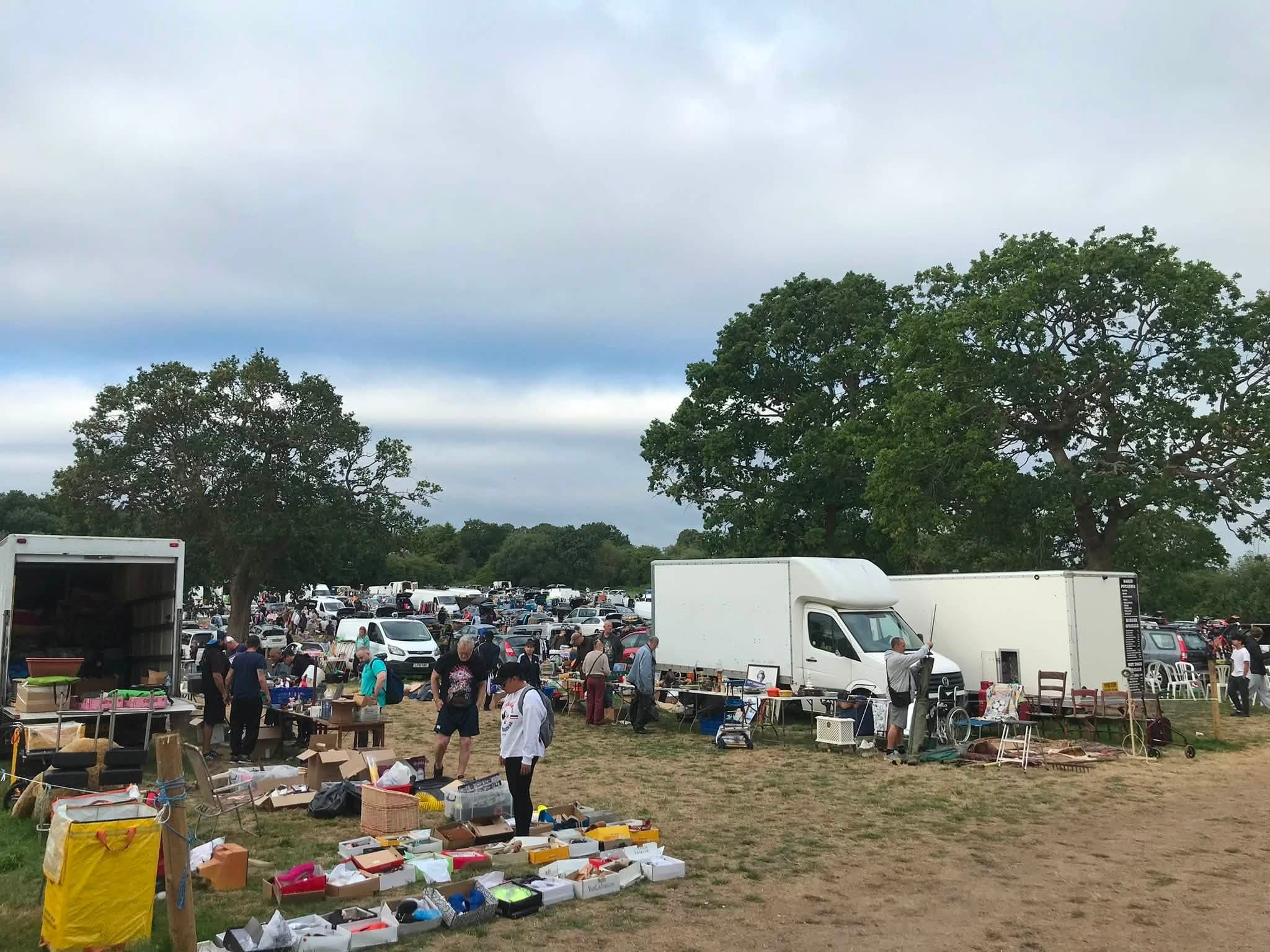 Cars, vans, stalls and buyers at the reopened Hoggs Lane Car Boot Sale in July 2026 Source: https://www.facebook.com/photo/?fbid=37347293194869163
