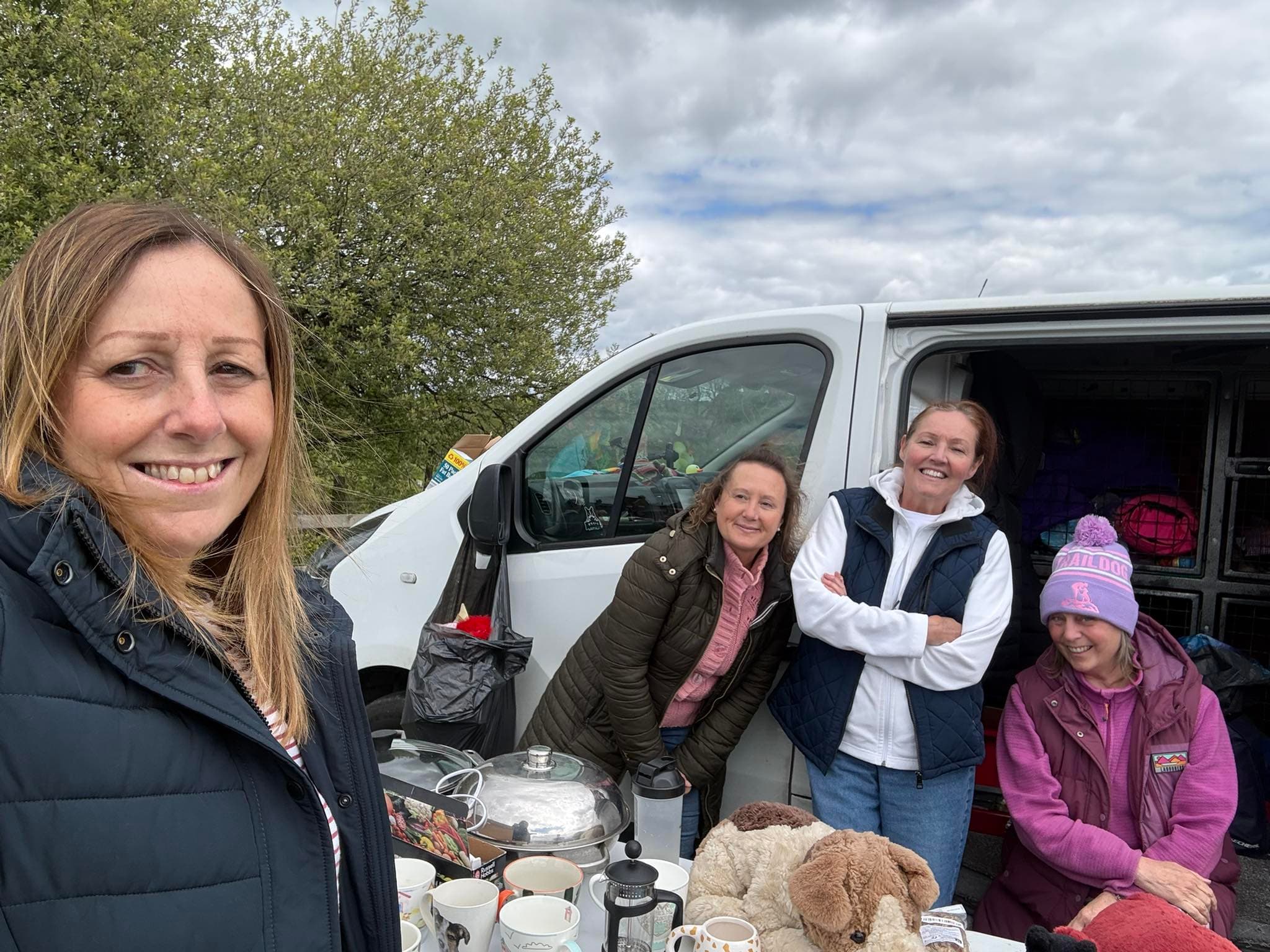 Current 2026 South Church car boot sellers with their van and second-hand goods. Source: https://www.instagram.com/p/DYW-xsjjMkv/